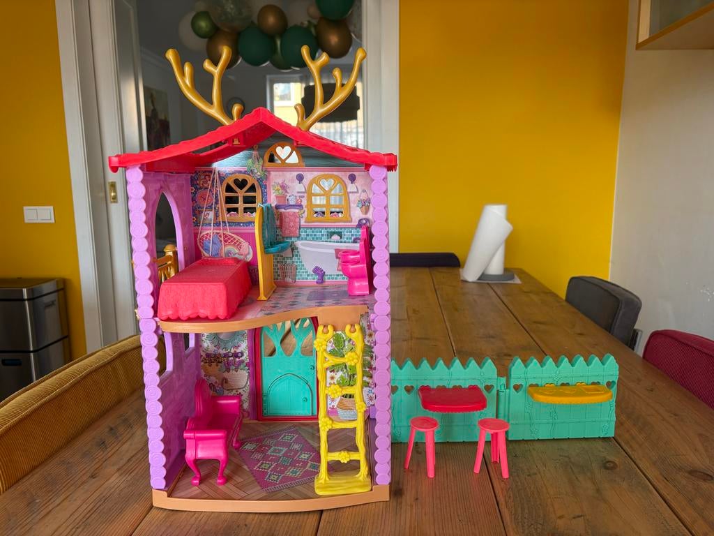 Enchantimals Huis met meubels en accessoires, Ophalen of Verzenden, Zo goed als nieuw, Meisje