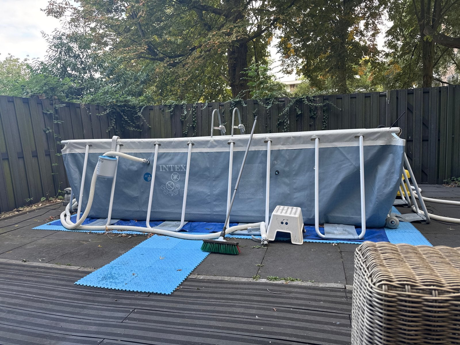 Intex Opzetzwembad met zandfilterpomp en accessoires, Tuin en Terras, Ophalen, Gebruikt, 200 tot 300 cm, 80 tot 120 cm
