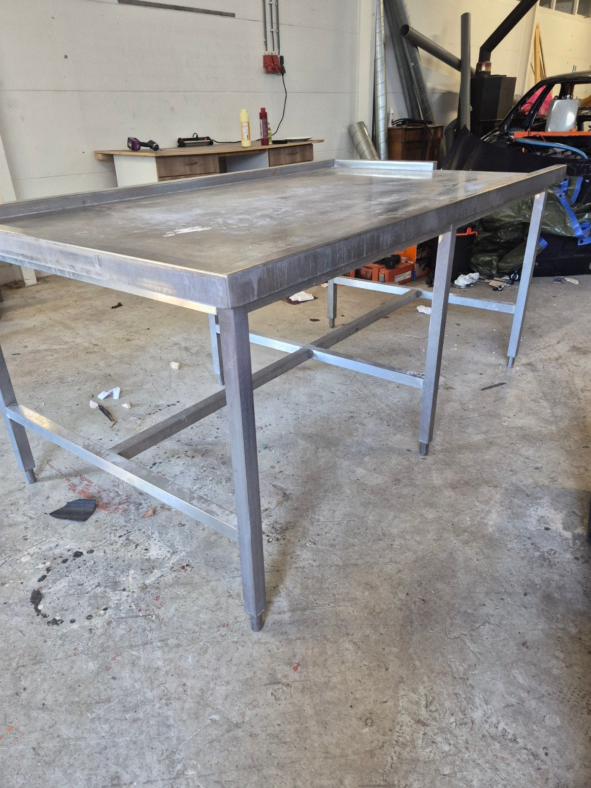 RVS Horeca Koeling Tafel 120x210 cm - Gebruikt, Ophalen