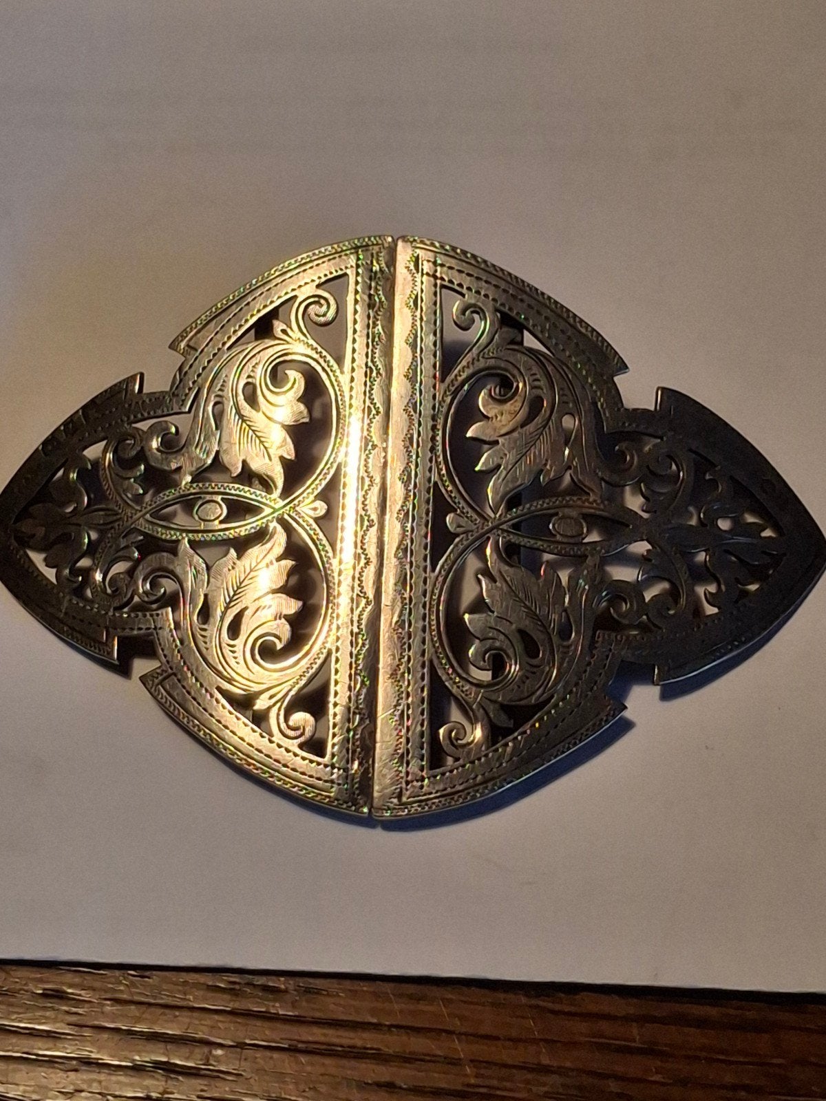 grote zilveren gesp, Ophalen of Verzenden
