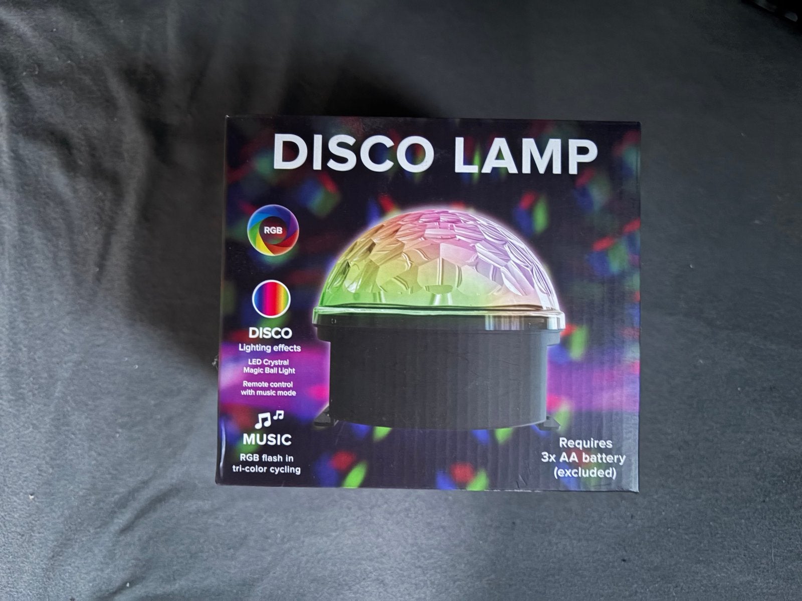 Disco lamp LED met afstandsbediening en muziekmodus, Met afstandsbediening, Ophalen of Verzenden, Zo goed als nieuw, Meerkleurig