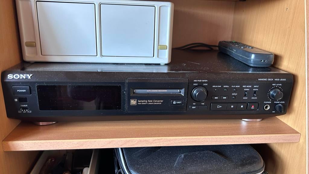 Sony MiniDisc Deck MDS-JE500 - Goede staat, Audio, Tv en Foto, Walkmans, Discmans en Minidiscspelers, Ophalen, Minidisc-recorder