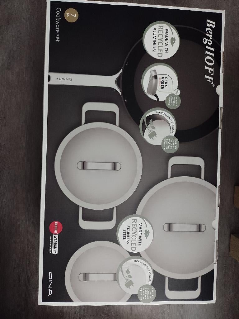 BergHOFF pannenset, Huis en Inrichting, Keuken | Potten en Pannen, Ophalen, Inductieplaat, Nieuw, Pannenset