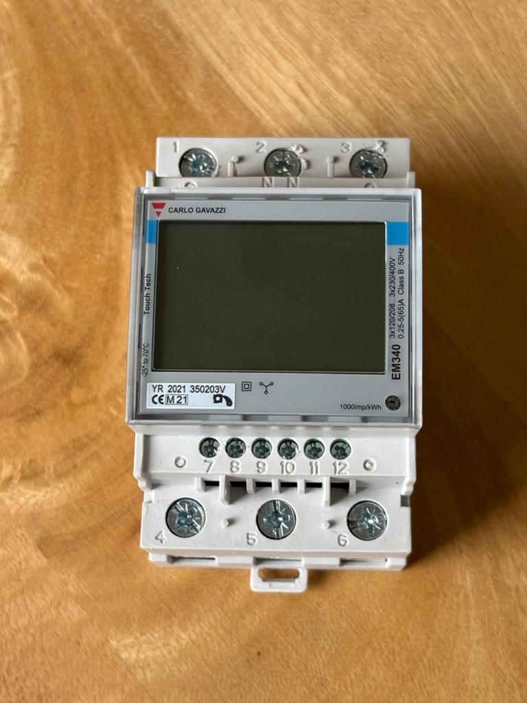 EM340 Energiemeter 3 fase Carlos Gavazzi, Ophalen, Gebruikt