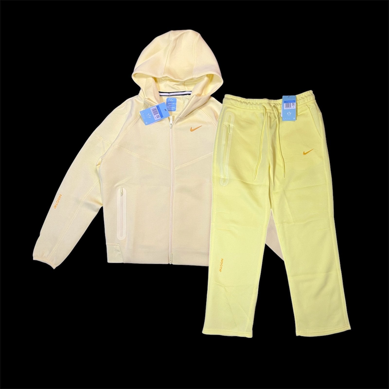 Nike x NOCTA Fleece Tracksuit Yellow | Size M, Maat 48/50 (M), Geel, Nieuw, Ophalen of Verzenden