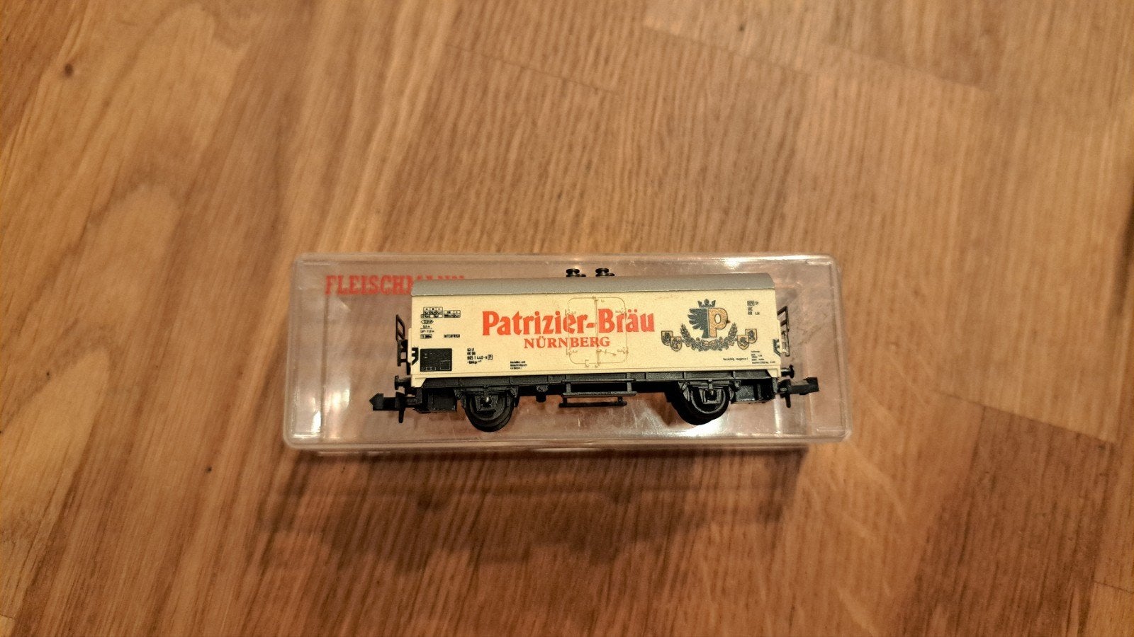 Fleischmann Patrizier brau wagon, Gebruikt, Gelijkstroom, Fleischmann, Wagon