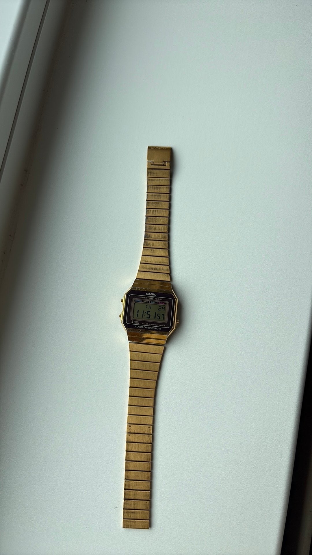 Casio horloge, Ophalen of Verzenden, Gebruikt, Staal, Overige merken