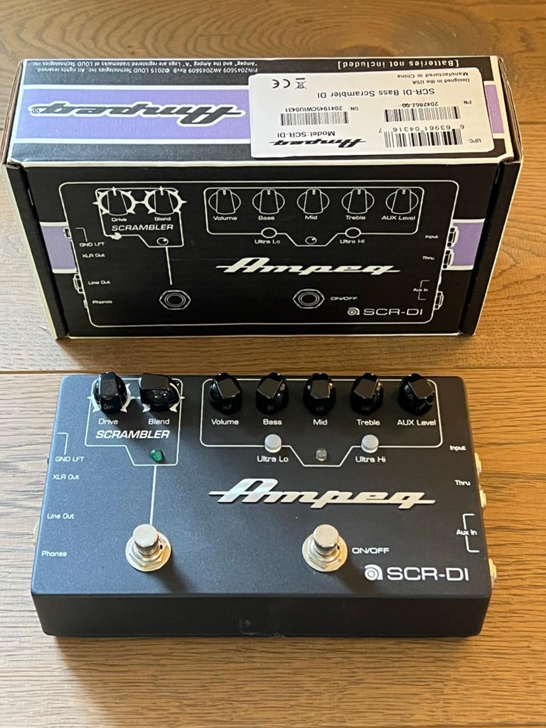 Ampeg SCR-DI Bass Scrambler Overdrive/DI-pedaal, Muziek en Instrumenten, Effecten, Ophalen, Zo goed als nieuw, Distortion, Overdrive of Fuzz