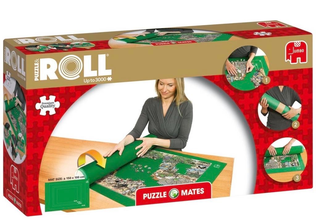 Jumbo Puzzle & Roll mat 3000 stukjes- 1 keer gebruikt, Ophalen, Meer dan 1500 stukjes, Zo goed als nieuw, Legpuzzel