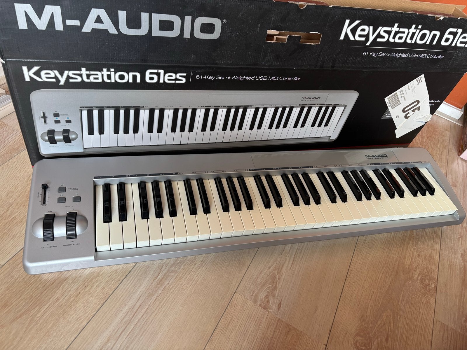 M-Audio Keystation 61es MIDI Keyboard Controller, Muziek en Instrumenten, Keyboards, Overige merken, 61 toetsen, Ophalen of Verzenden