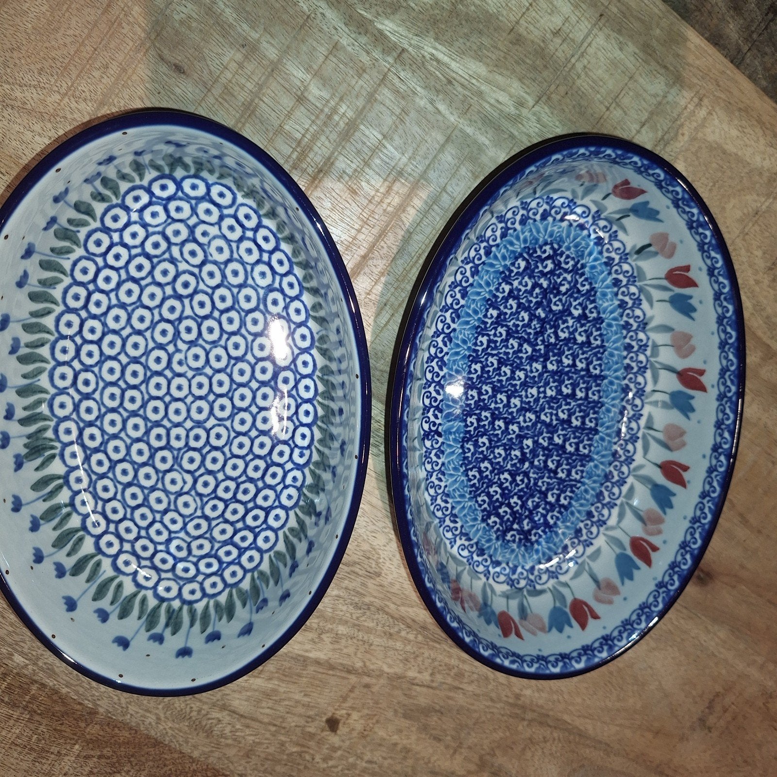 Ovale schalen Bunzlau Castle Pools keramiek-nieuw, Overige merken, Keramiek, Nieuw, Ophalen of Verzenden