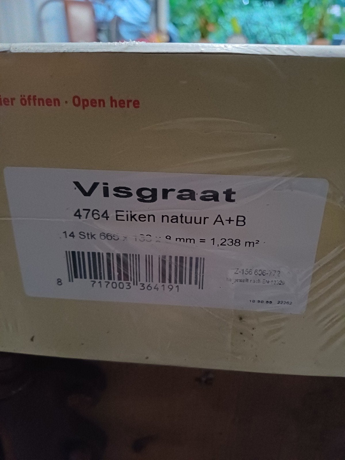 licht eiken  visgraat laminaat, Ophalen, Bruin, Nieuw, Visgraat laminaat