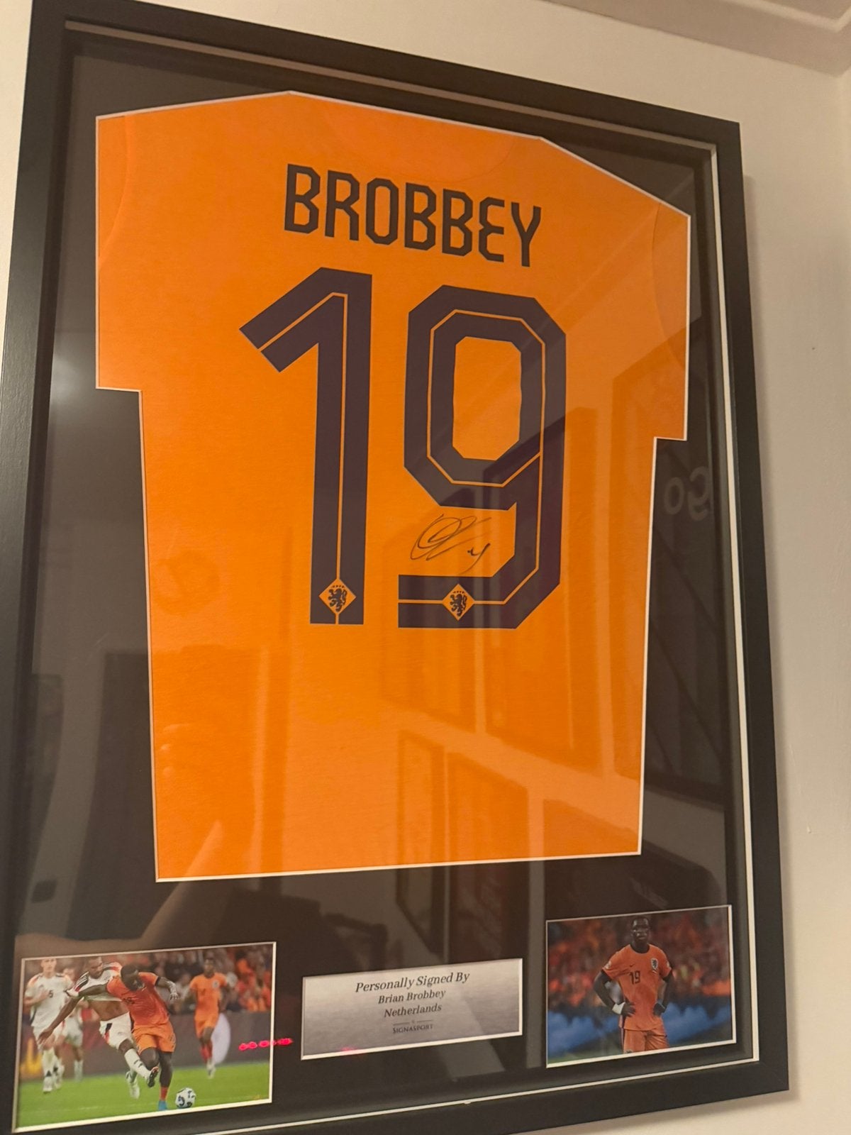 Brobbey nederlands elftal shirt gesigneerd, Ophalen, Nieuw, Overige binnenlandse clubs, Shirt
