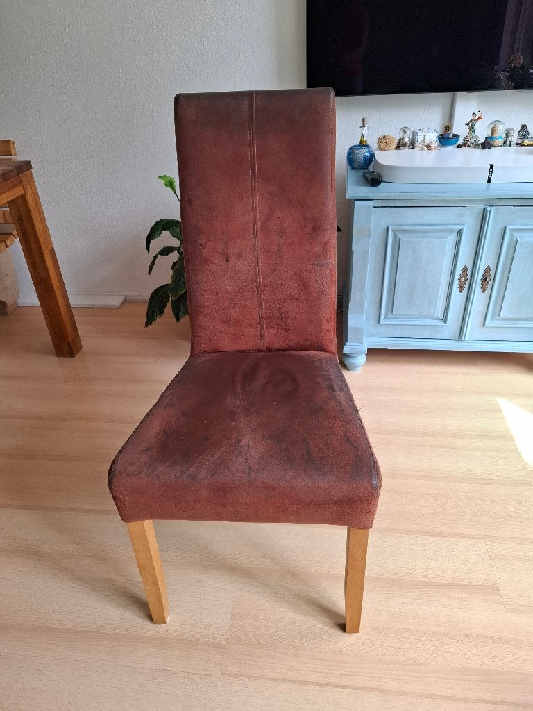 Stoel eethoek, Ophalen, Gebruikt, Twee, Bruin