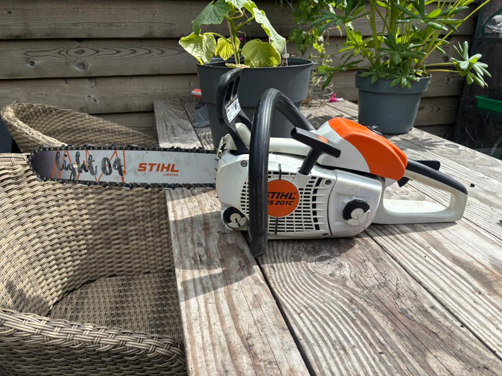 Stihl ms201c kettingzaag in nette staat, Ophalen, Zo goed als nieuw, Overige soorten