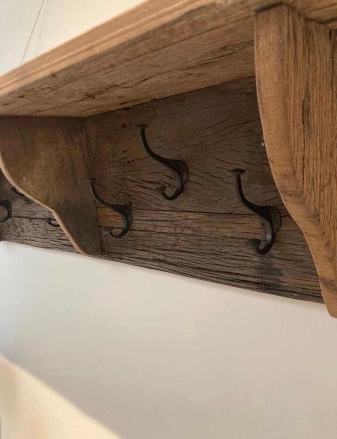 Landelijke houten kapstok van truckbody wood - 120 cm, Gebruikt, Minder dan 100 cm, Hout, Ophalen