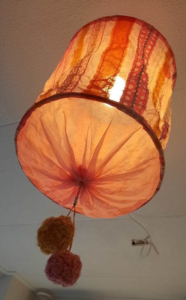 2 x Colorique LAMPENKAP voor hanglamp, Gebruikt, Meerkleurig, 30 cm, Ophalen of Verzenden