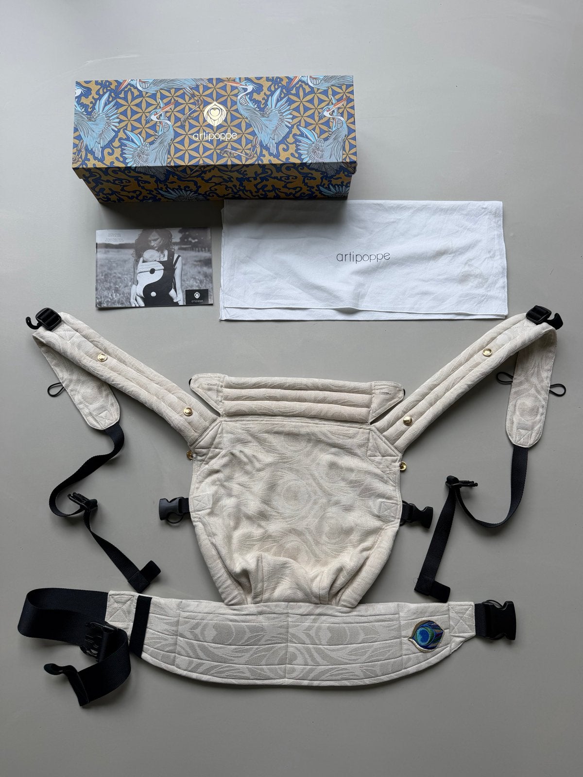 Artipoppe Draagzak Zeitgeist Baby Carrier Oat, Buik of Rug, Zo goed als nieuw, Draagzak, Ophalen