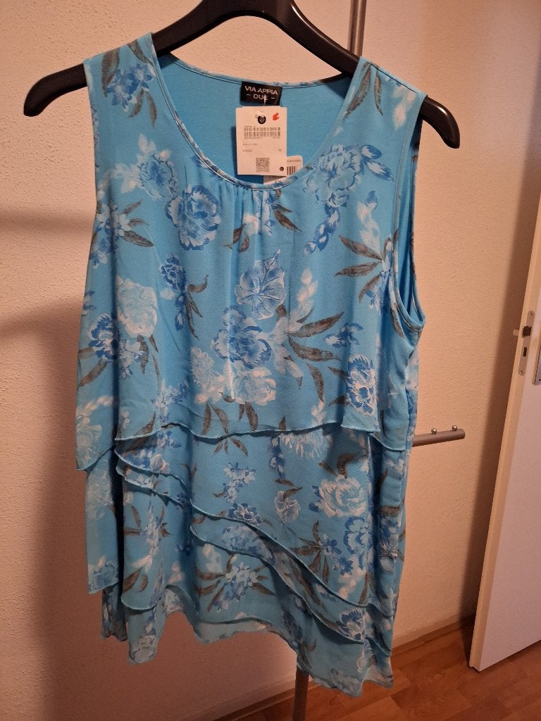 Leuk top Via Appia Due, Blauw, Maat 42/44 (L), Nieuw, Ophalen of Verzenden