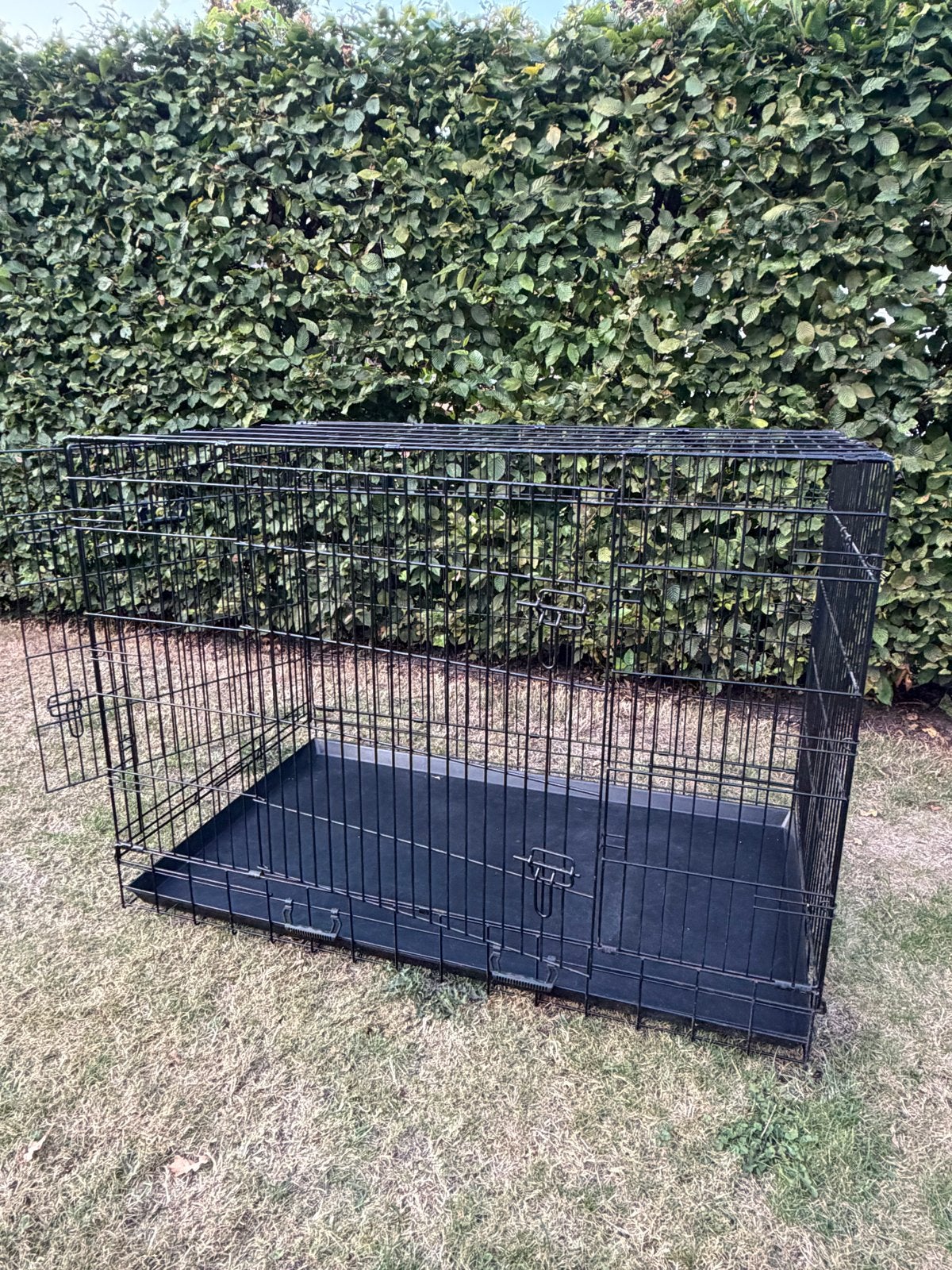 Honden bench XXL zwart, Dieren en Toebehoren, Ophalen, Zo goed als nieuw
