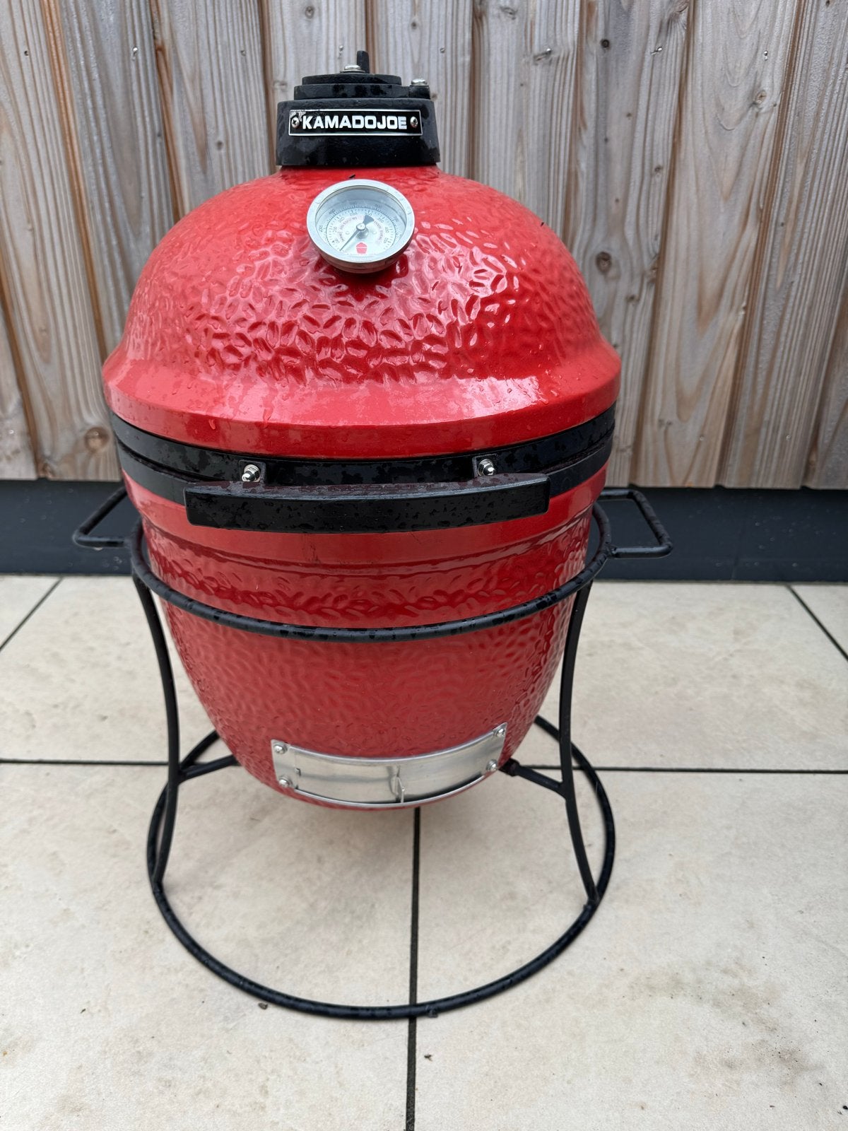 Kamado Joe Junior BBQ met hitteschild en aspook, Tuin en Terras, Ophalen, Gebruikt