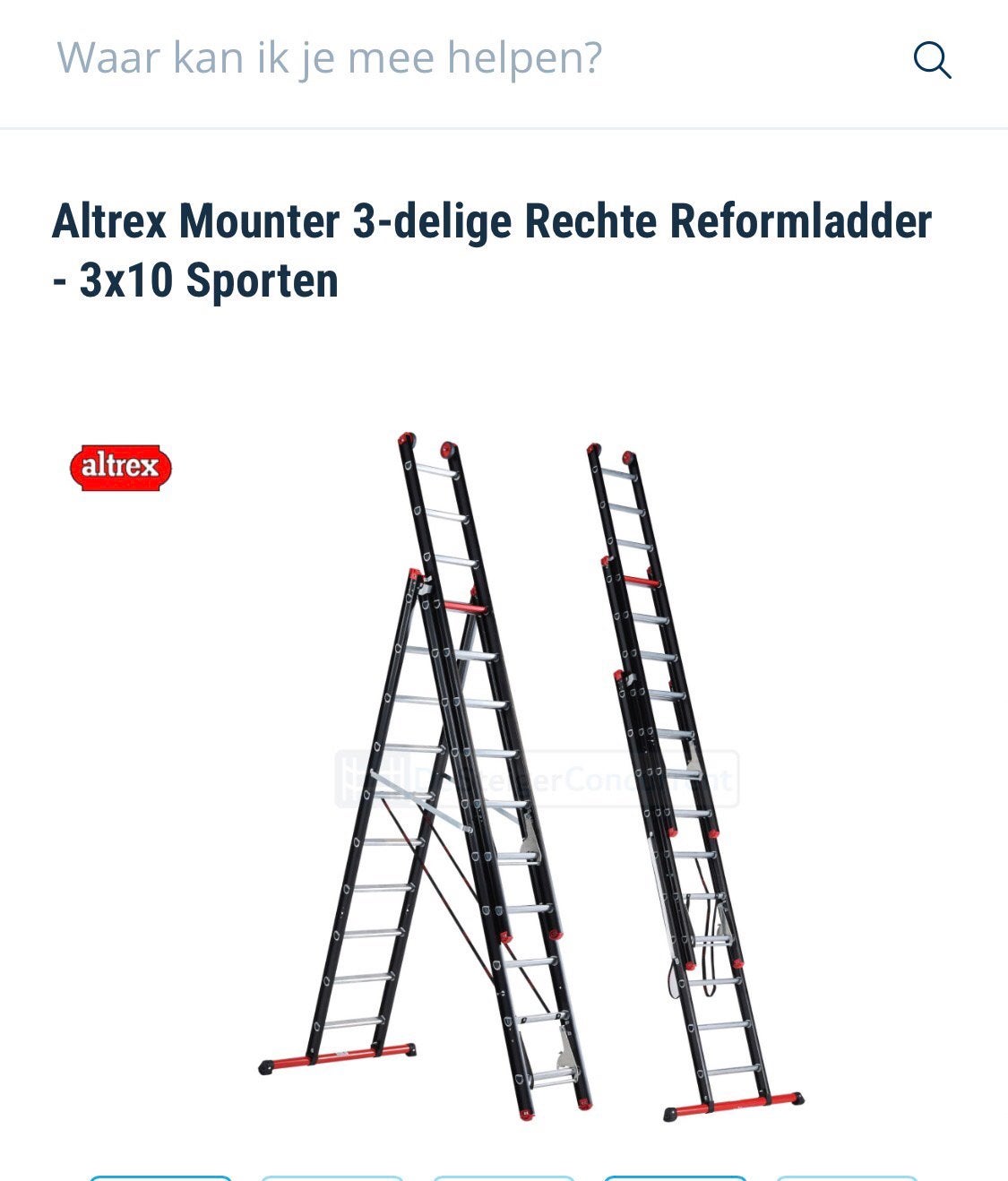 Altrex, Ophalen, Zo goed als nieuw