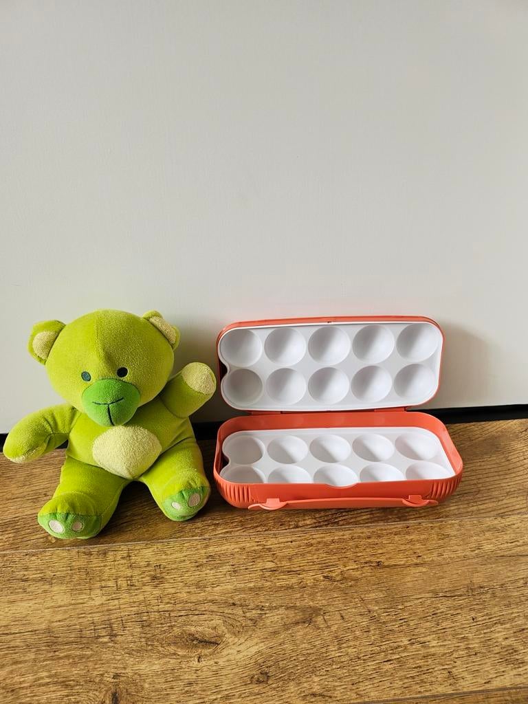 * Tupperware nieuwe zalmroze eierdoos voor 10 eieren, Huis en Inrichting, Keuken | Tupperware, Ophalen of Verzenden, Nieuw, Bak of Kom