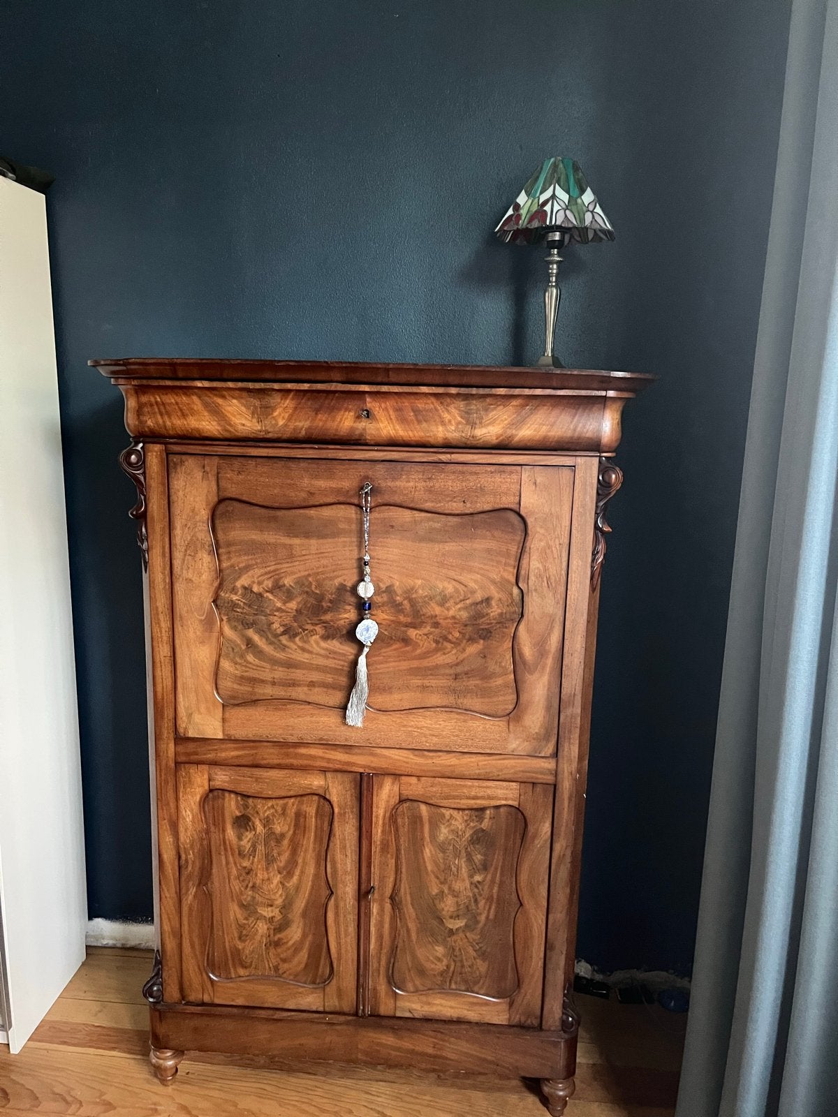 Antieke Biedermeier Kast / Bureau met Schrijfblad, Ophalen