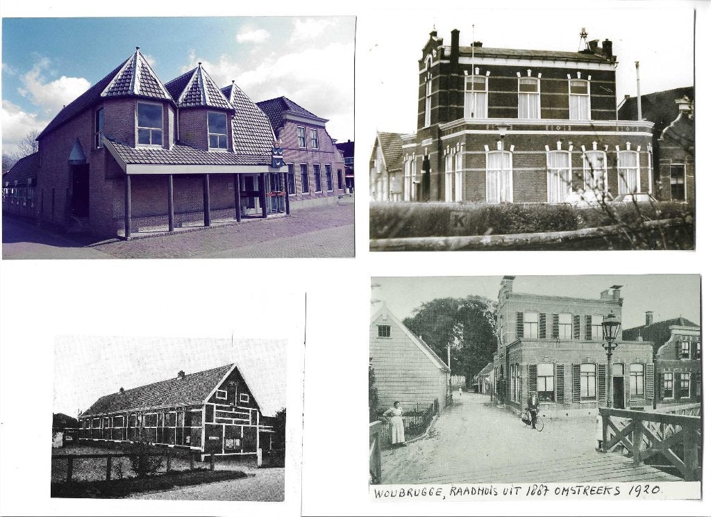 Woubrugge: Diverse historische foto's en prenten, Gebruikt, Verzenden, Foto, Gebouw