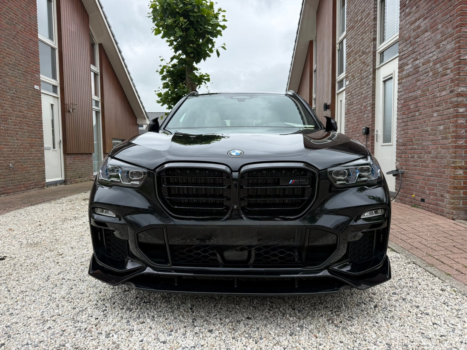 BMW X5 g05 2019-2022 zwarte voorbumper / nieuw type koplamen, Ophalen, Gebruikt, BMW, Bumper