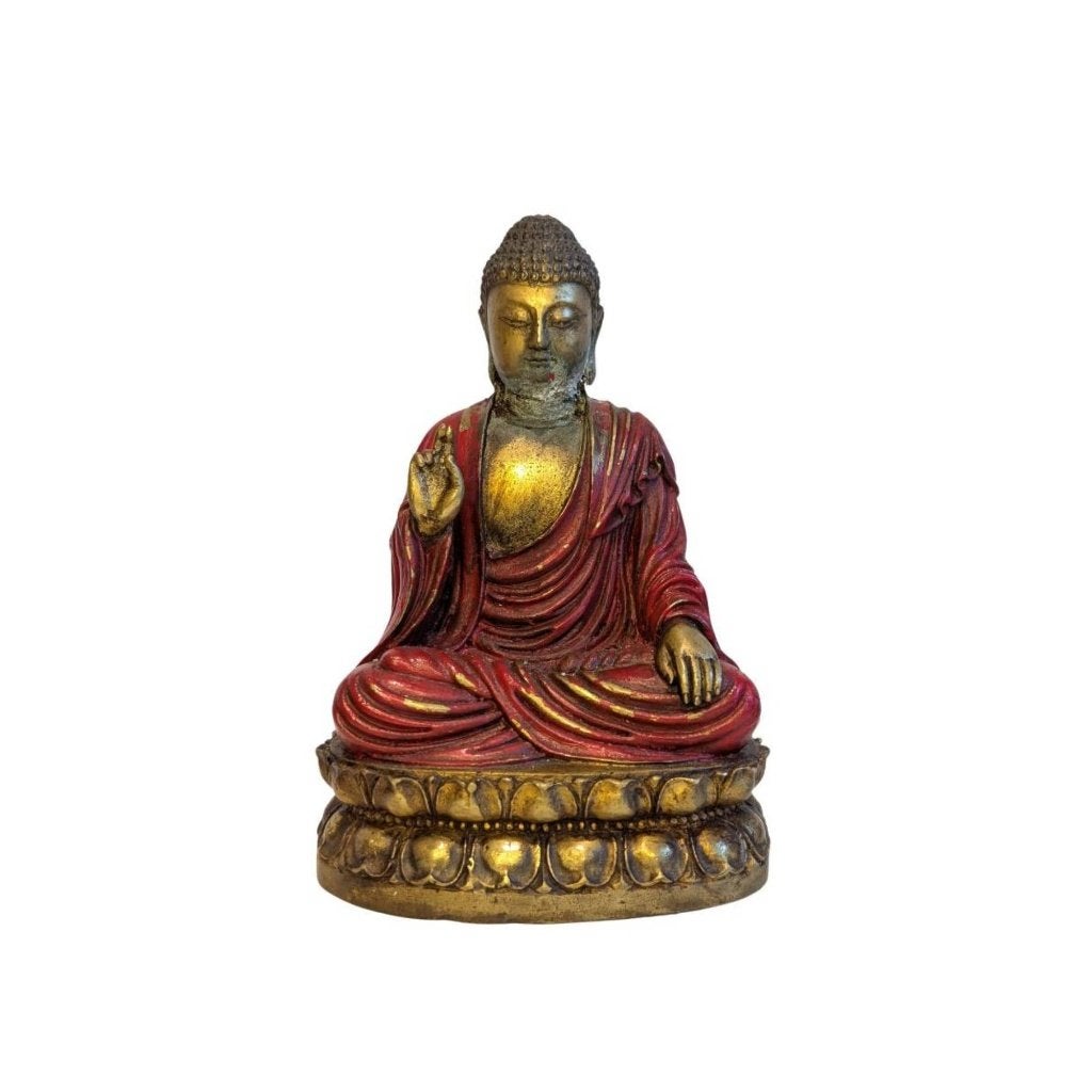 Chinese-Tibetan Bronze Buddha – Abhaya Mudra – 124
