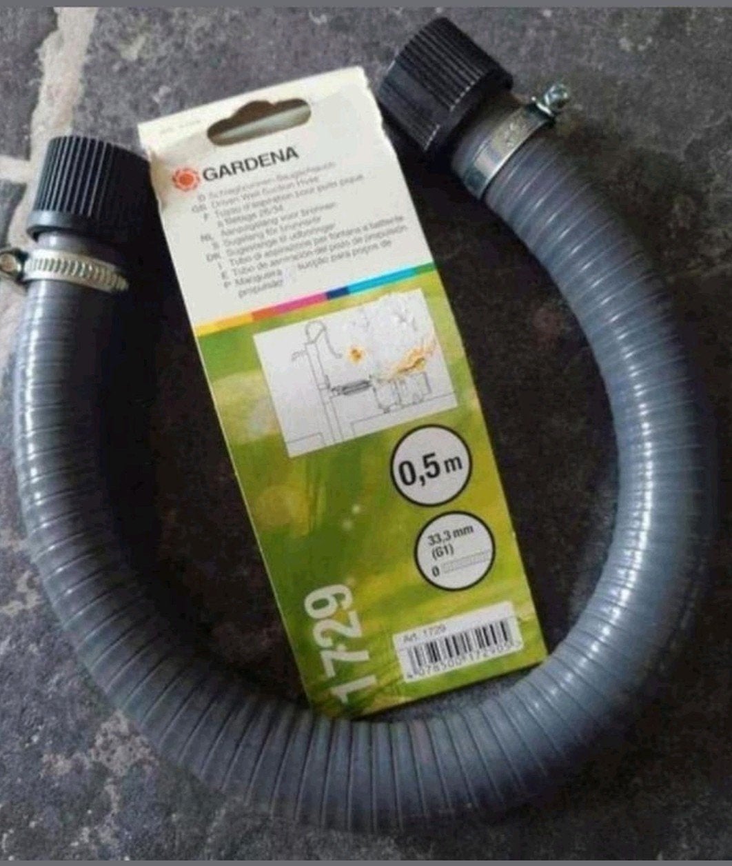 GARDENA Aanzuigslang voor bronnen (type 1729), NIEUW!, Tuin en Terras, Tuinslangen, Ophalen of Verzenden, Nieuw, Overige typen