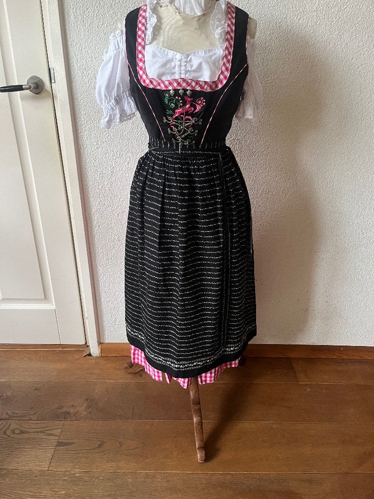 Mooie Spieth en Wensky Dirndl met schort en blouse mt 36 n41, Spieth en Wensky, Ophalen of Verzenden, Overige thema's, Kleding
