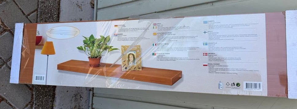 Nieuwe wandplank 110 cm - Bruin hout, Ophalen, Nieuw