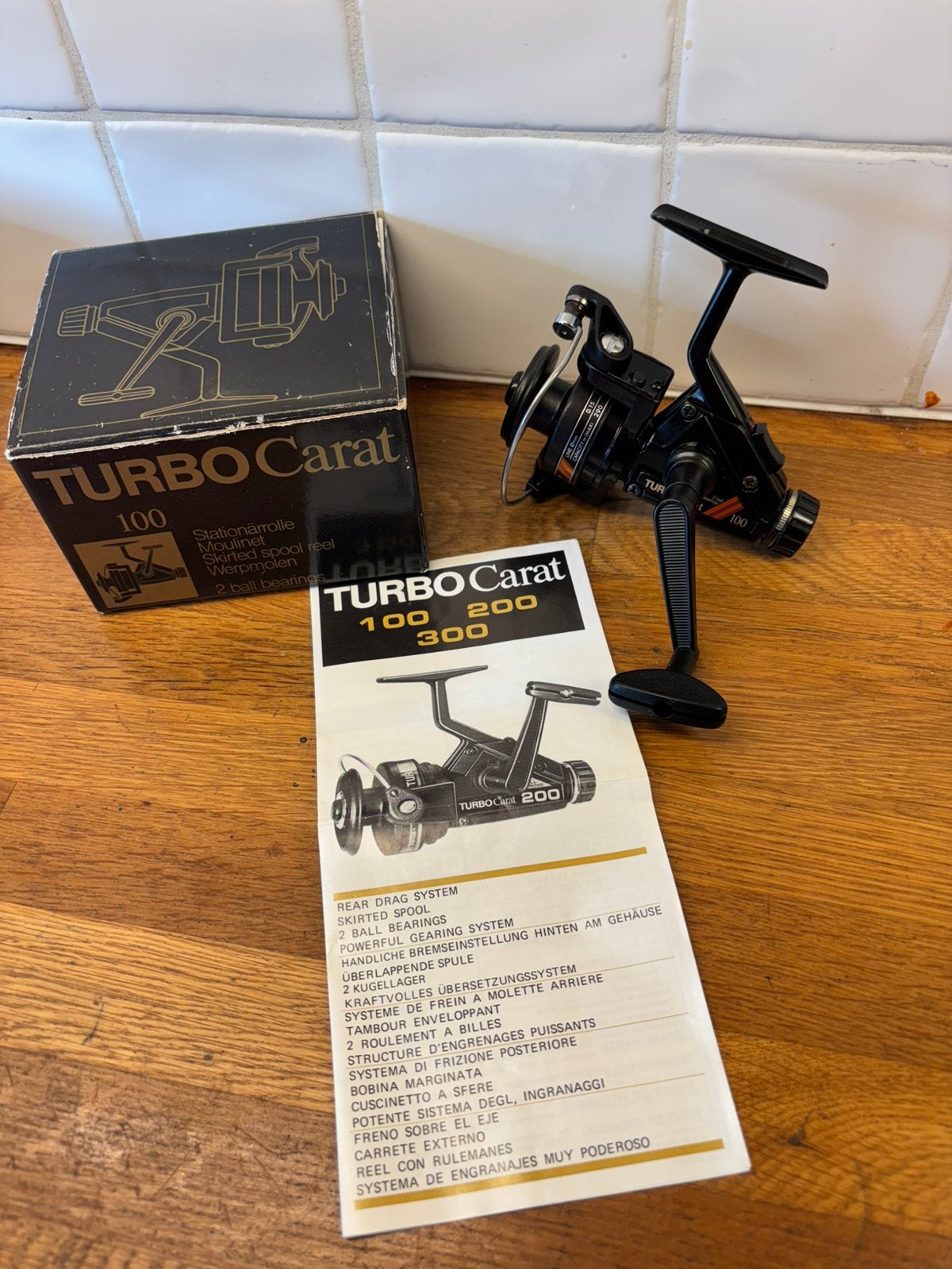 Vintage Turbo Carat 100 vlokmolen spinmolen zgan met doos, Ophalen of Verzenden, Zo goed als nieuw, Molen
