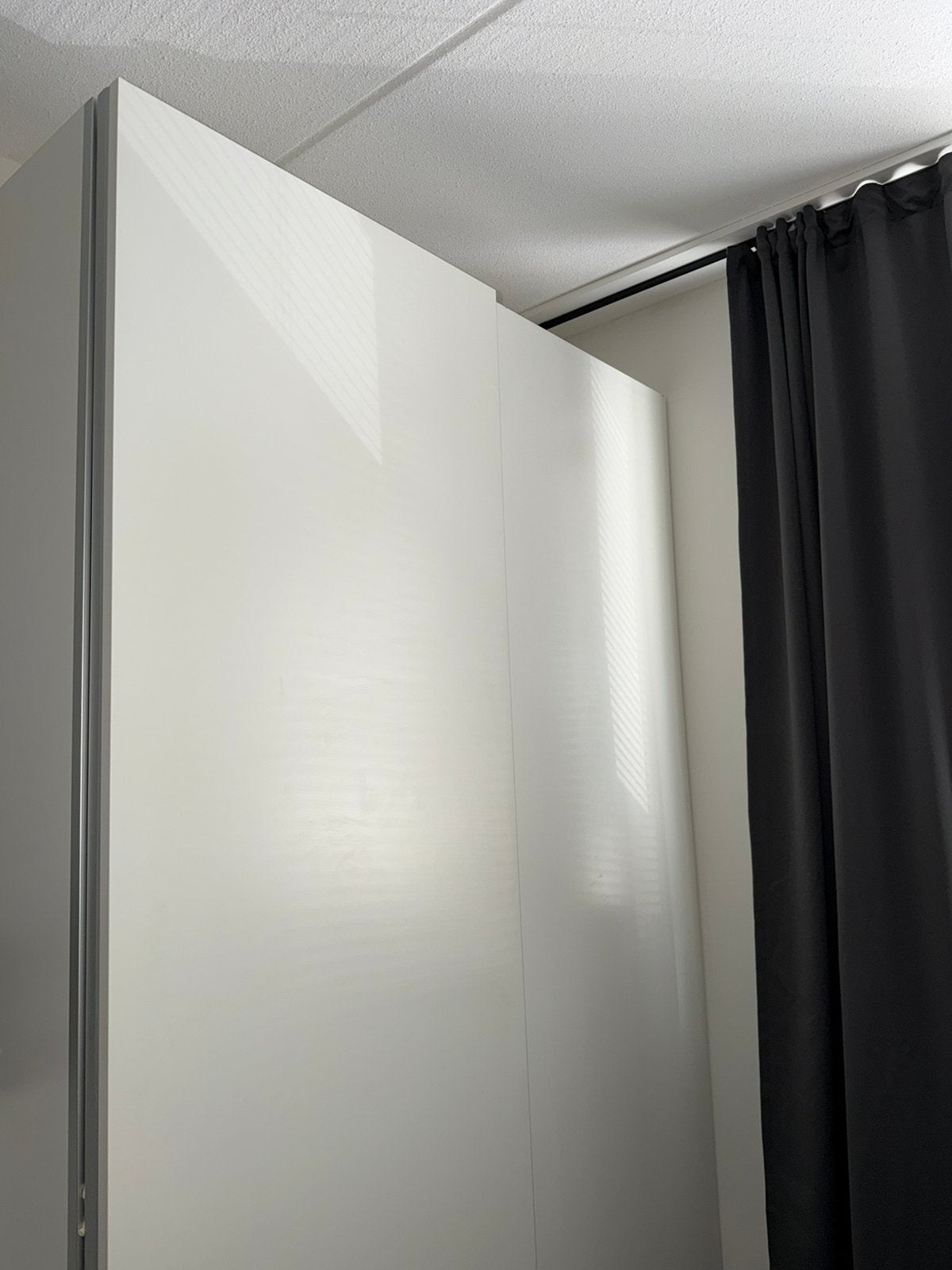 IKEA HASVIK schuifdeuren 150x236 cm – wit – set van 2, Ophalen, 200 cm of meer, 150 tot 200 cm, Zo goed als nieuw