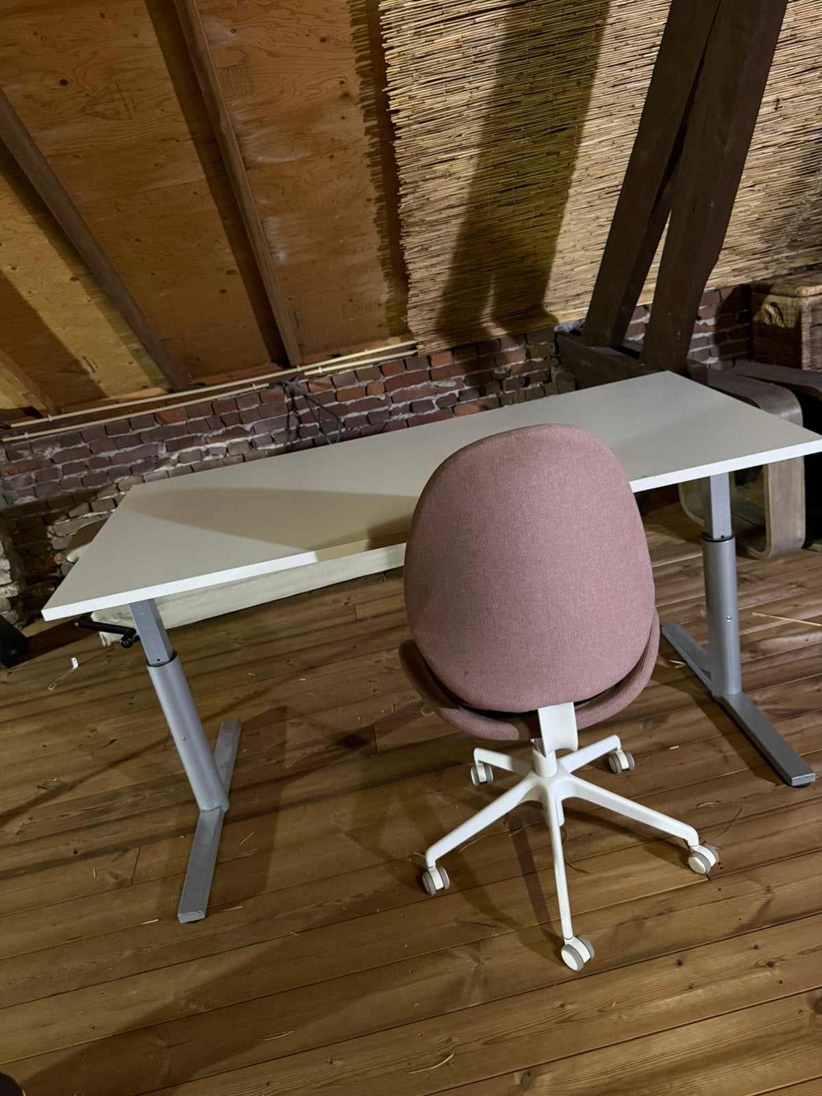 Zit sta bureau, Ophalen, Zit-sta bureau, 160 cm, Gebruikt