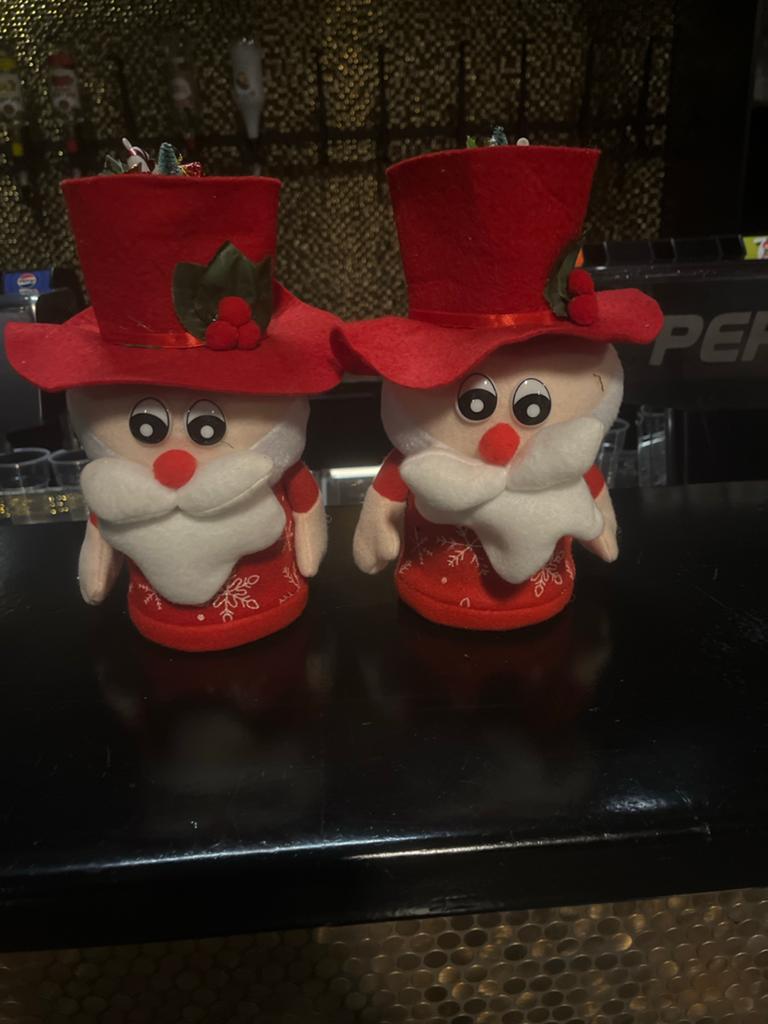 Kerstmannetjes, Ophalen, Zo goed als nieuw, Wit, Vierkant