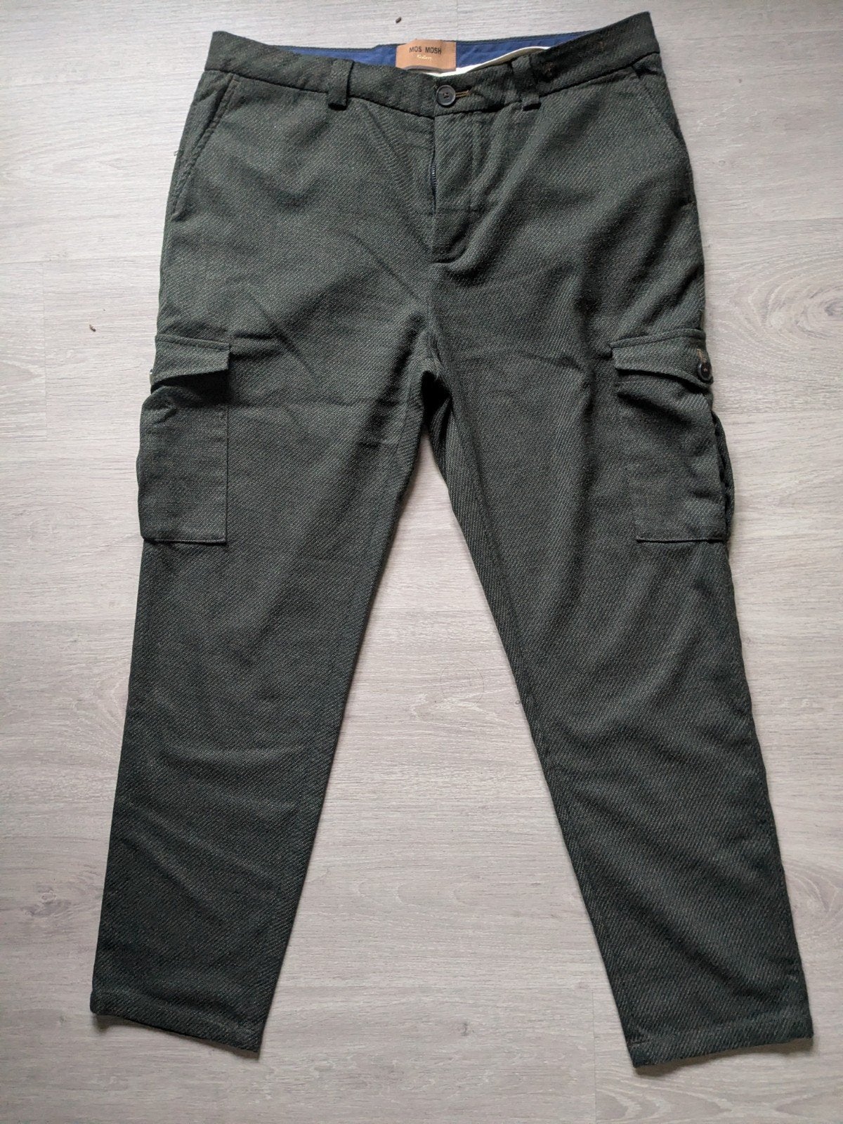 Mos Mosh Gallery Cargo Broek - Groen, Maat 52/54 (L), Maat 52/54 (L), Ophalen of Verzenden, Zo goed als nieuw, Mos Mosh Gallery