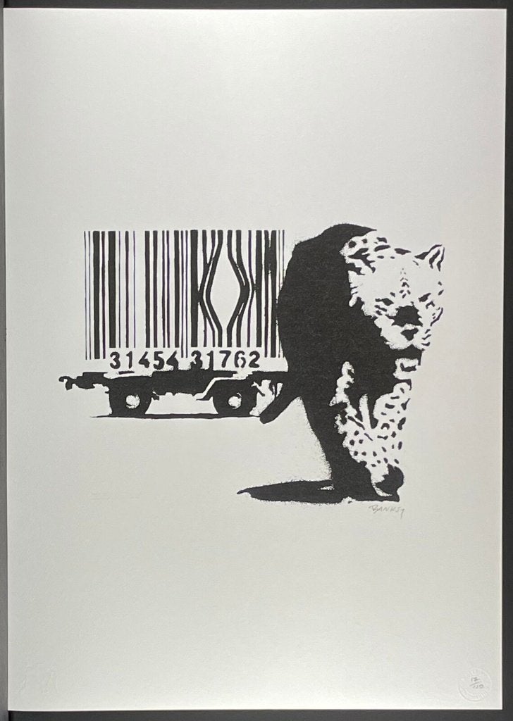 Banksy (After) - Barcode Leopard, Ophalen of Verzenden