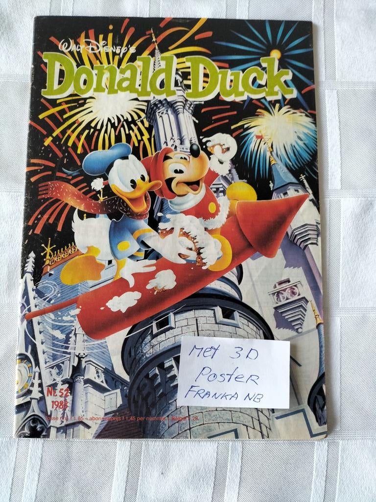 1952 speciale Donald Duck 1983 no 52 met 3D poster, Boeken, Eén comic, Ophalen of Verzenden, Zo goed als nieuw, Europa