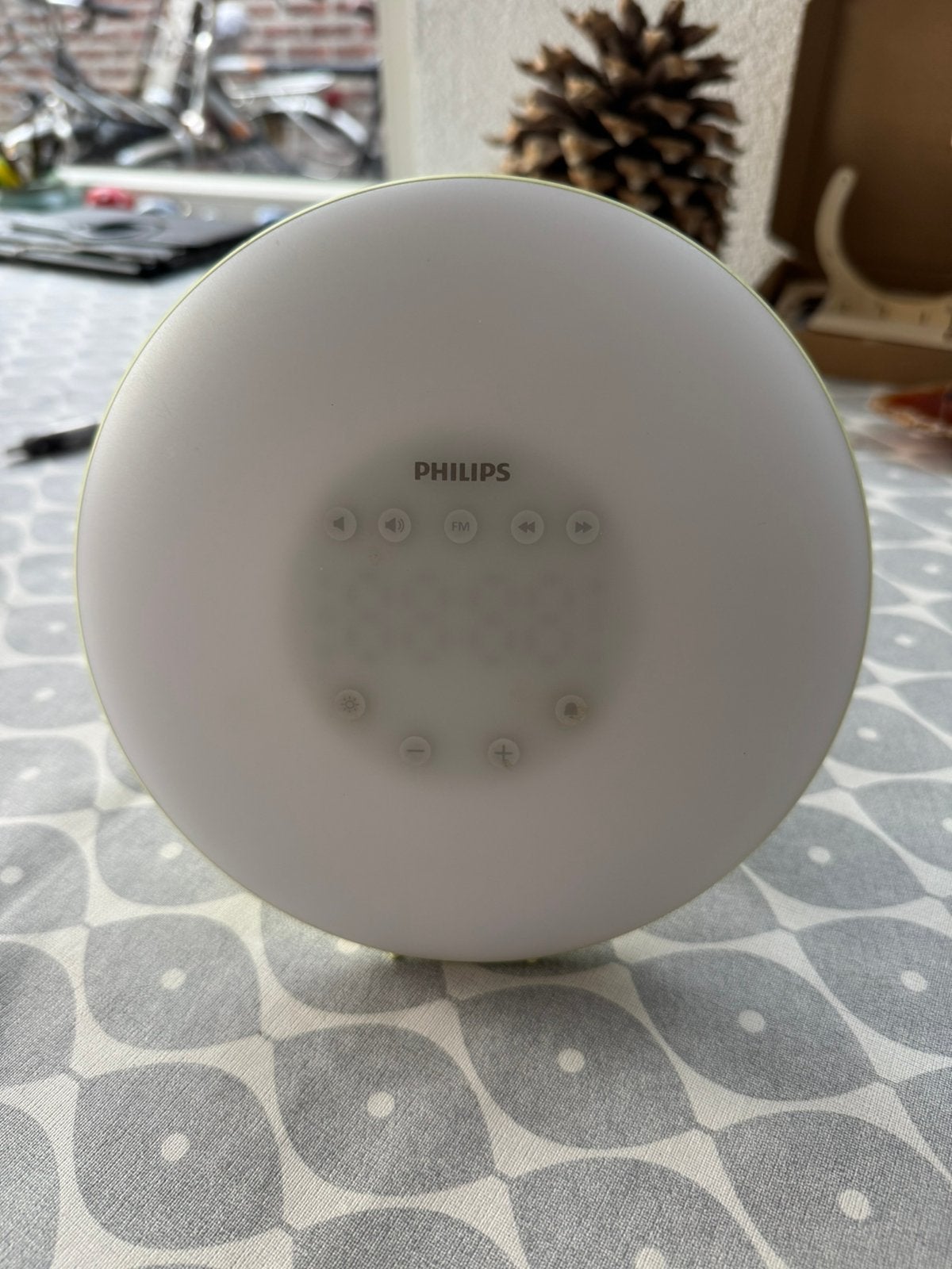 Philips HF3507/10 Wake-up Light – Mintgroen, Ophalen of Verzenden, Zo goed als nieuw, Digitaal