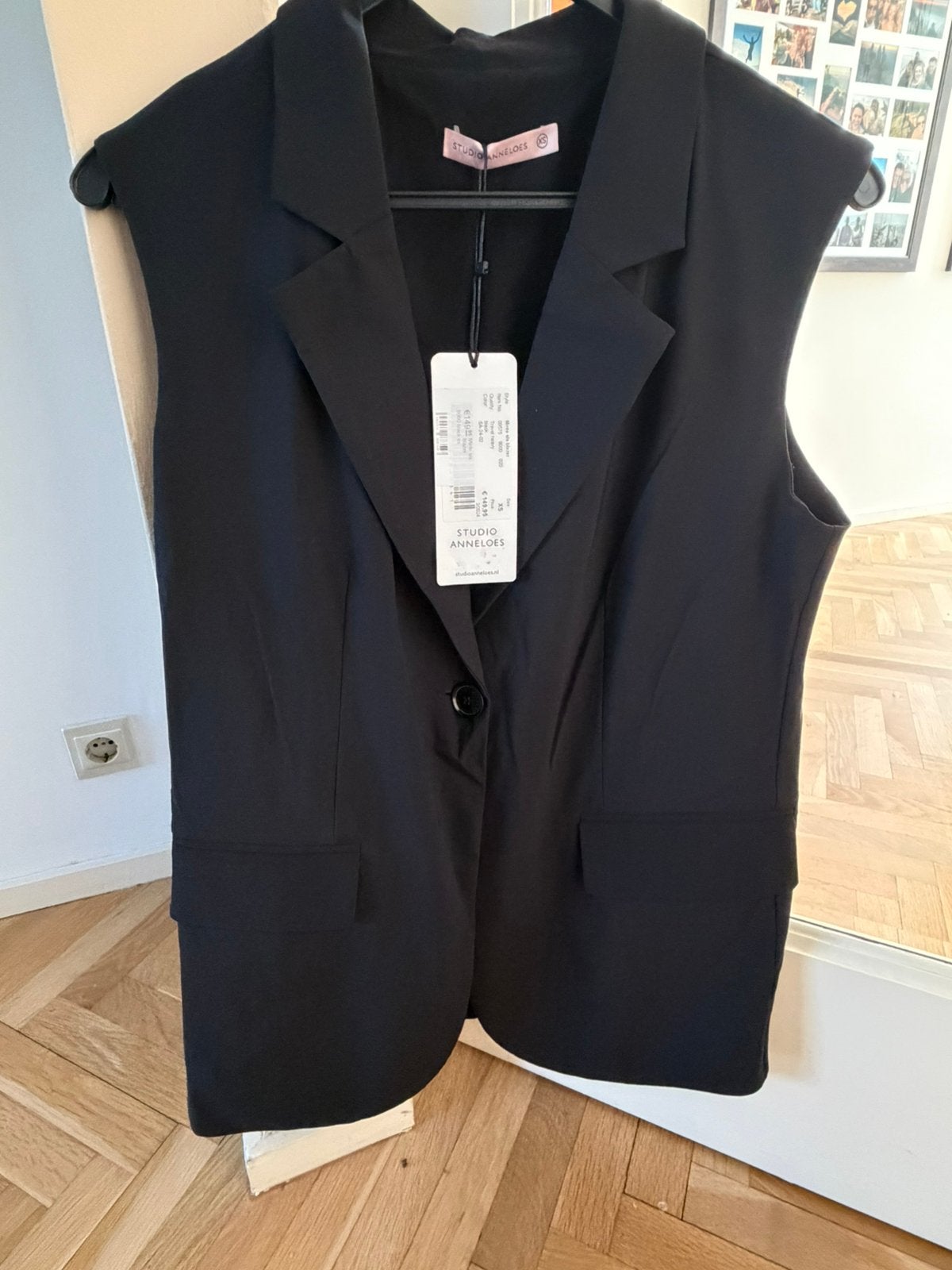 Nieuw: zwart gilet Studio Anneloes maat xs, Verzenden, Zwart, Nieuw, Jasje