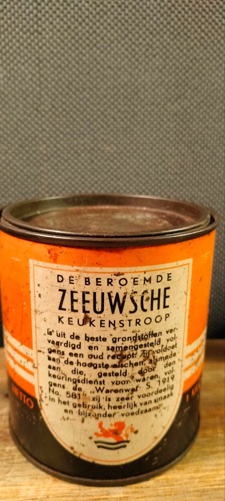 Vintage Zeeuwse Keukenstroop Blik - De Beroemde Zeeuwsche, Ophalen of Verzenden