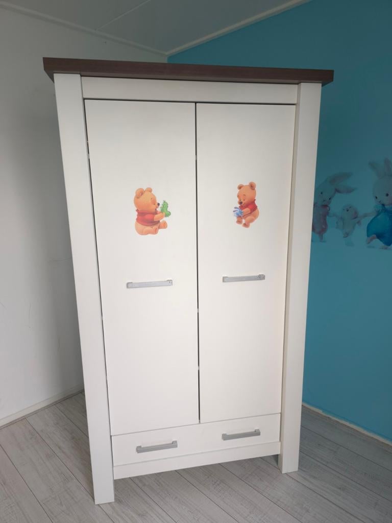 Complete Babykamer Set: Kledingkast, Commode en ledikantje, Kinderen en Baby's, Kinderkamer | Commodes en Kasten, Ophalen, Kast