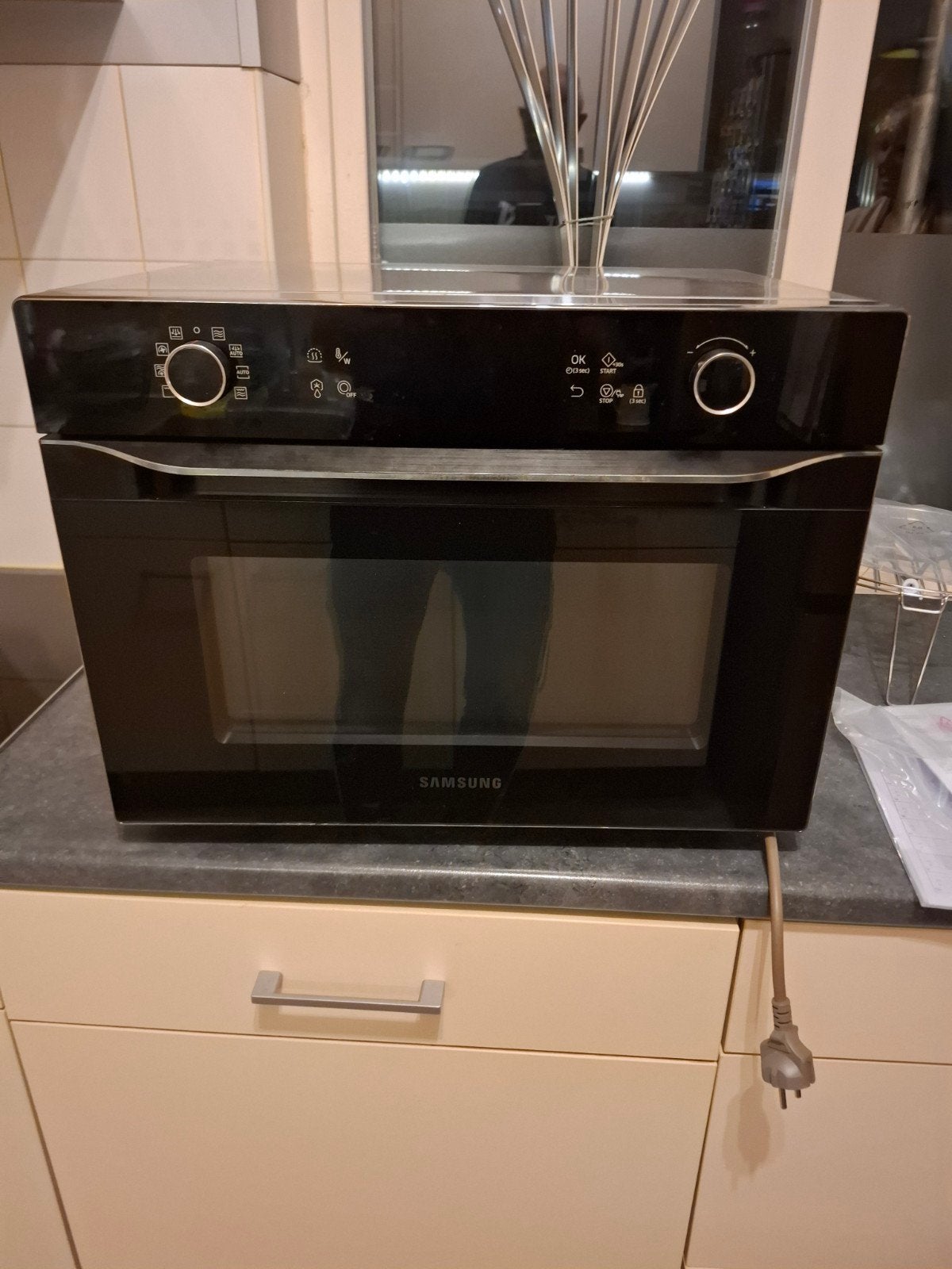 Samsung magnetron, draaiplateau werkt niet meer., Witgoed en Apparatuur, Ophalen, Grill, Draaiplateau