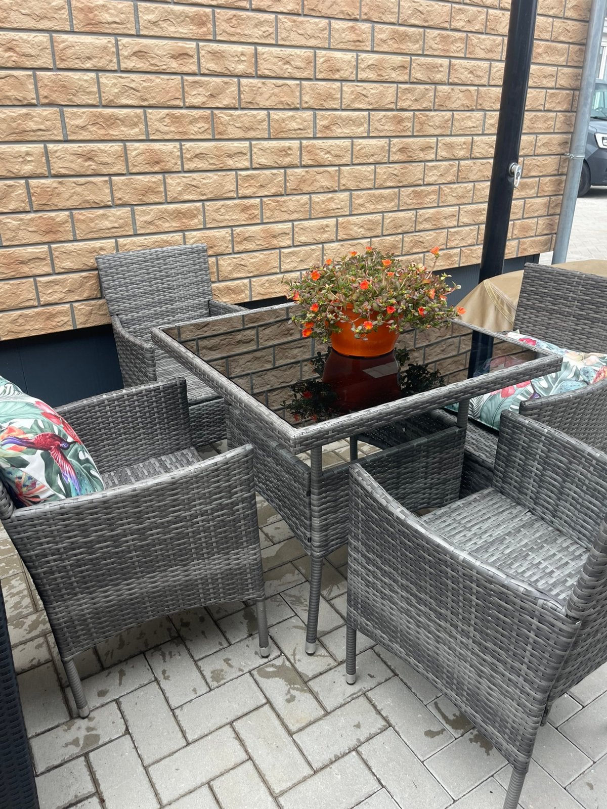 Leuke set 5delig, Tuin en Terras, Tuinstoelen, Ophalen of Verzenden, Gebruikt