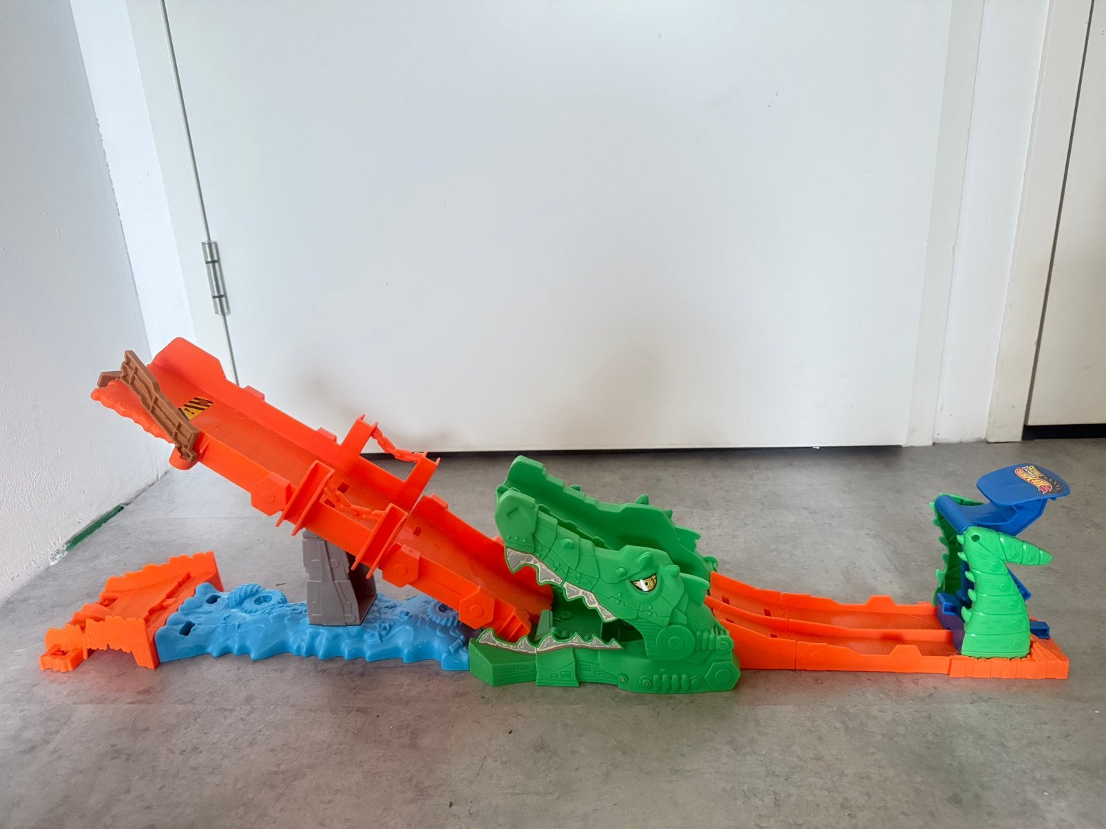 hot wheels monster truck baan, Ophalen of Verzenden, Zo goed als nieuw, Handmatig, Hot Wheels