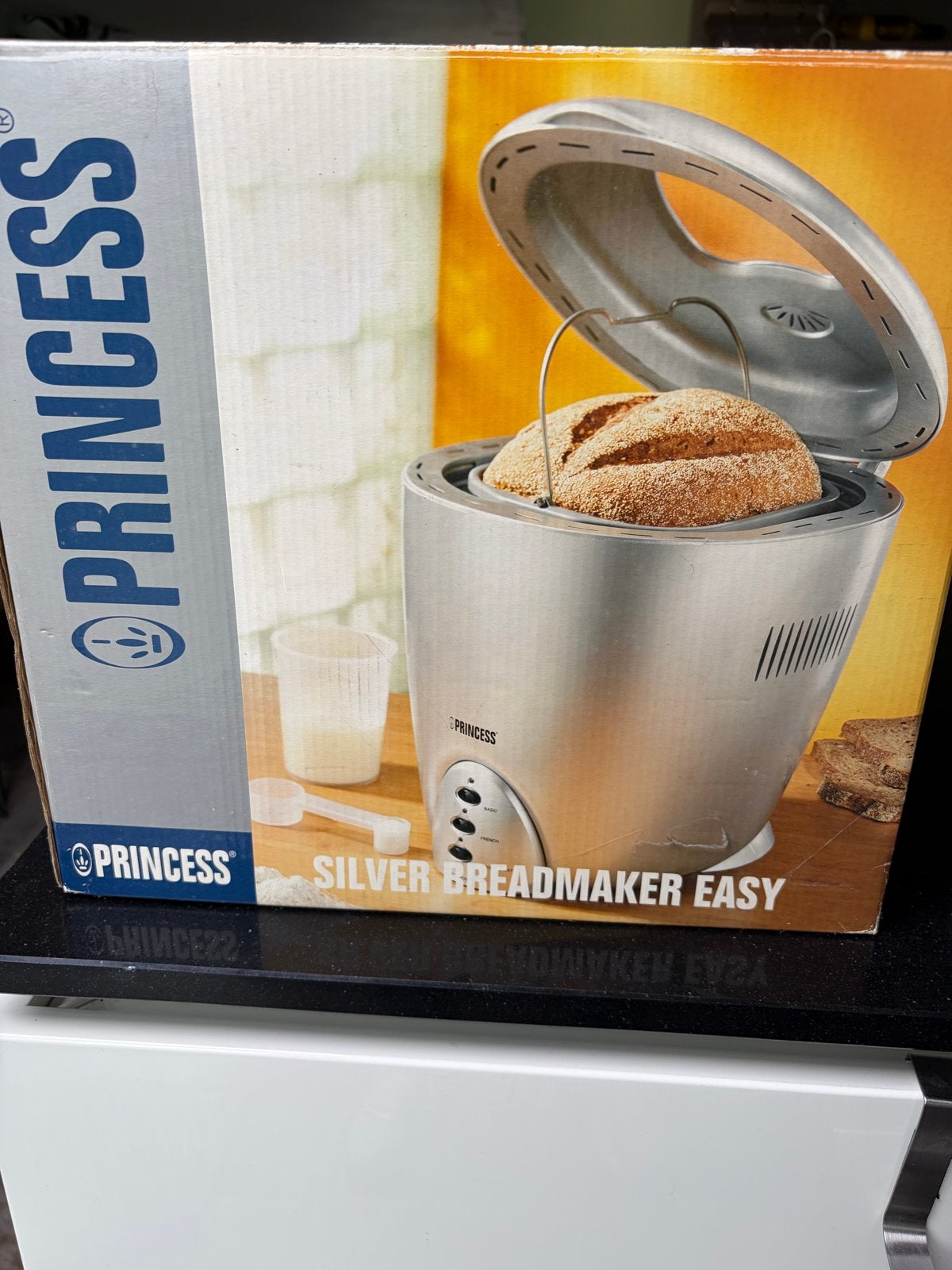 Princess Silver Broodbakmachine Easy - Zilver, Ophalen, 800 tot 1200 gram deeg, Zo goed als nieuw, Zonder timer
