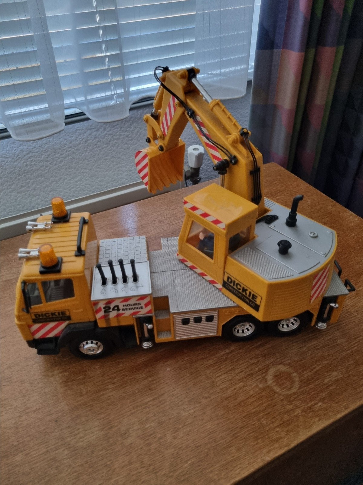 Dickie Toys Kraanwagen met Graafmachine Speelgoed, Ophalen of Verzenden, Gebruikt